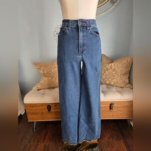 Joe's Jeans Dark Blue Flare & Wide Leg